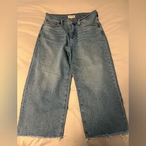 Madewell "the perfect vintage" wide leg crop